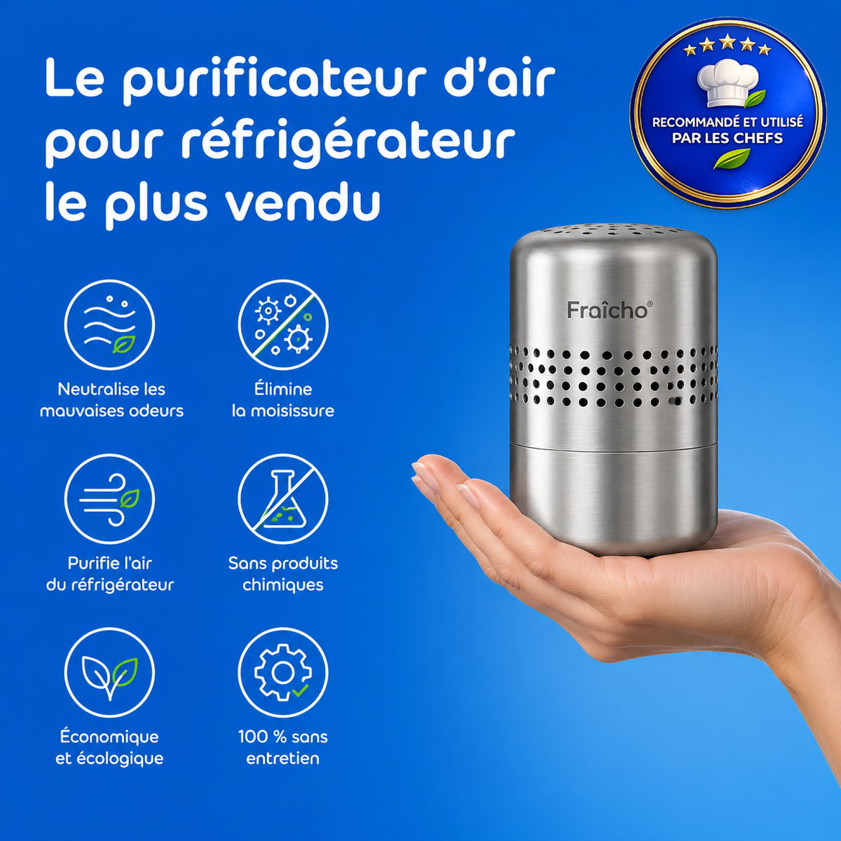 Fraîcho™ Purificateur de Refrigérateur