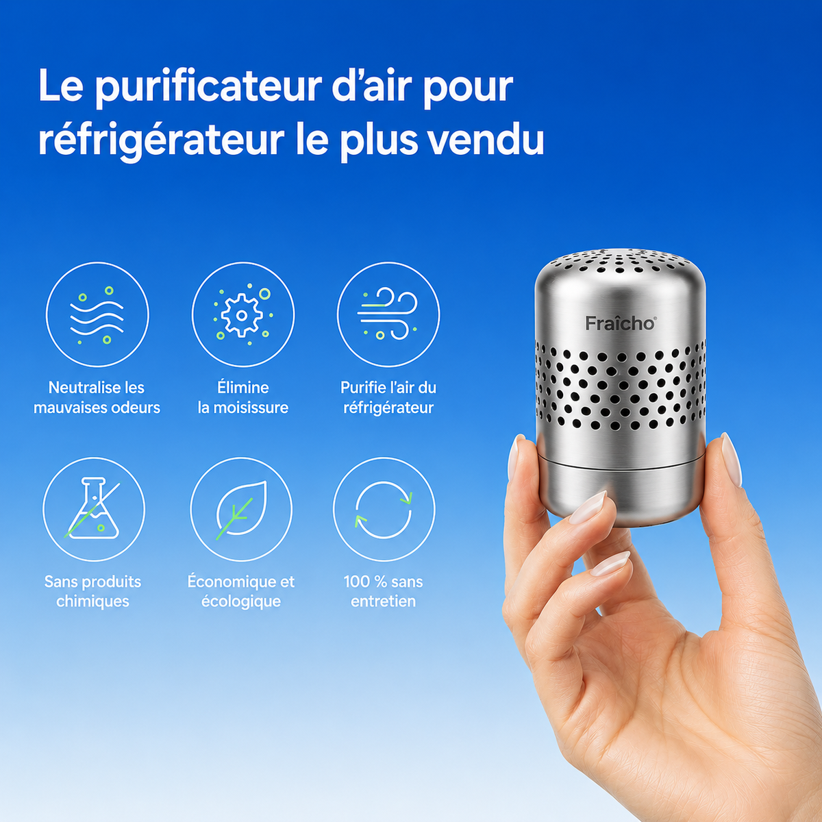 Fraîcho™ Purificateur de Refrigérateur