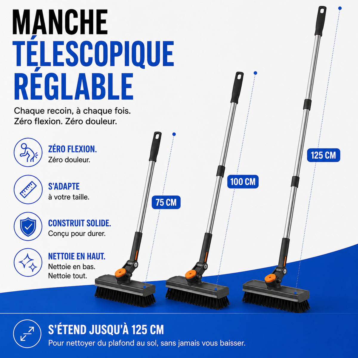 Le VERTIKA | Un manche. Trois outils. Zéro douleur.